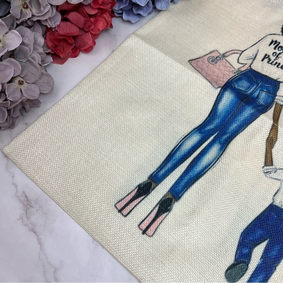 Eco-Friendly Mother Son Queen and Prince Folding Tote Bag - Picture 9 of 14